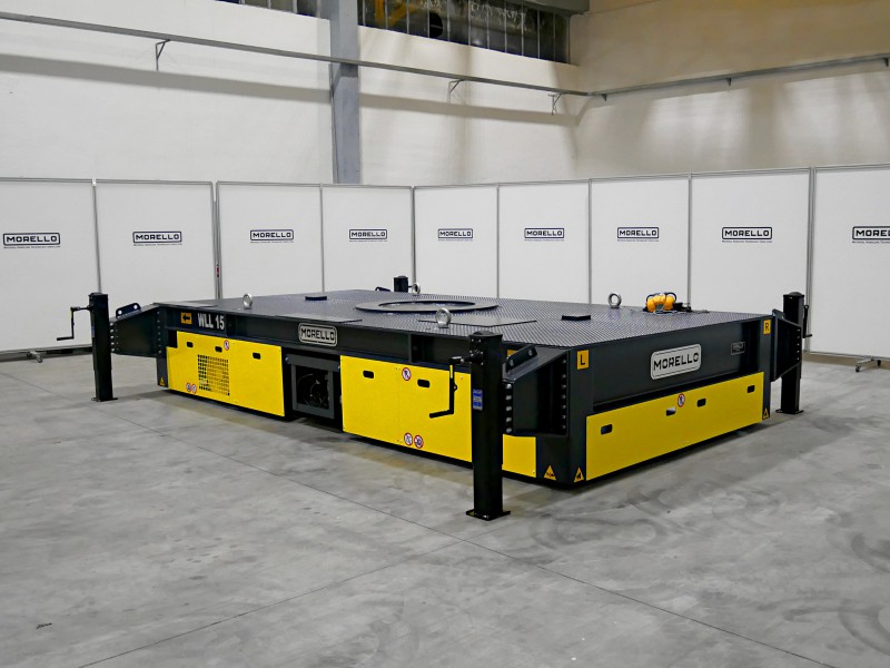 15 t - Transporter trolley with stabilizers for antennas handling - SGAI 15 t - Transporter trolley with stabilizers for antennas handling - SGAI