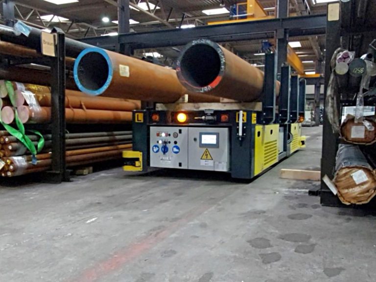 20 t - AGV transfer cart to handle steel pipes - SGAE VC AGV