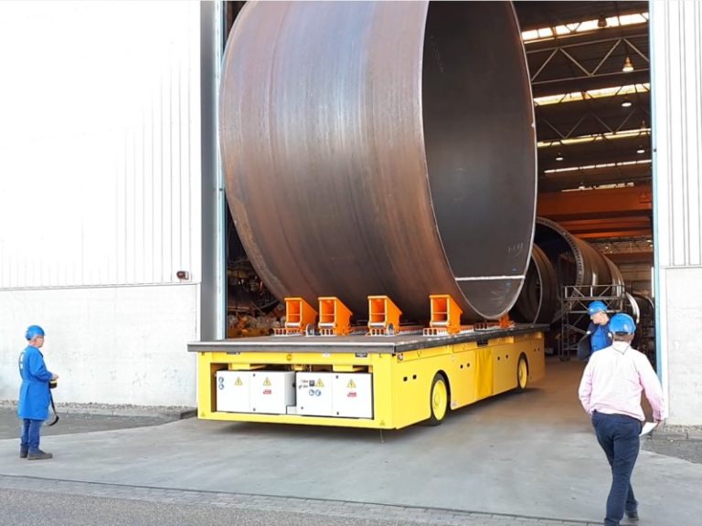 120 t - Battery powered transporter for big and heavy pipes - SGAI VCP1