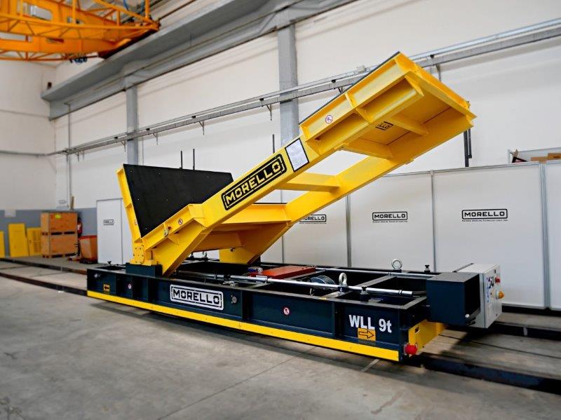 9 T – TRANSFER CART WITH TILTING FUNCTION FOR NUCLEAR INDUSTRY - SBA 9 T – TRANSFER CART WITH TILTING FUNCTION FOR NUCLEAR INDUSTRY - SBA