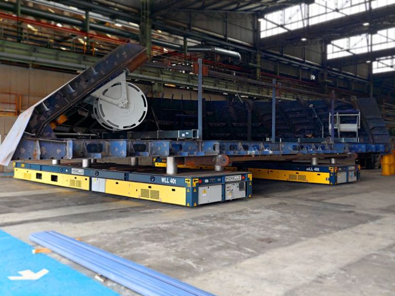 SYNCHRONIZED ELECTRIC MOVERS FOR SHIPYARDS – 40 + 40 T